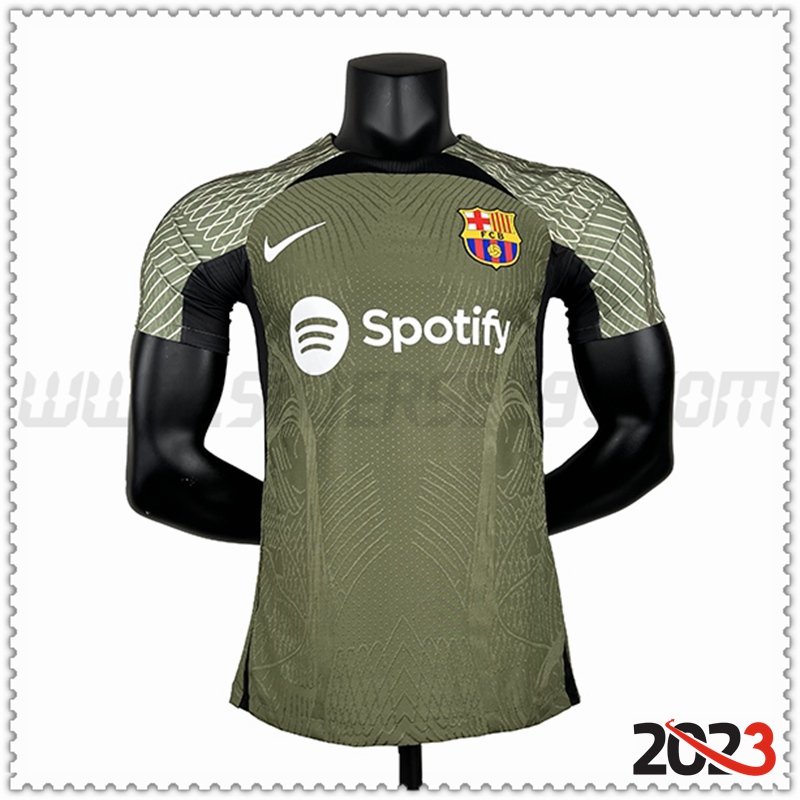 Camiseta Entrenamiento FC Barcelona Verde 2023 2024 -02