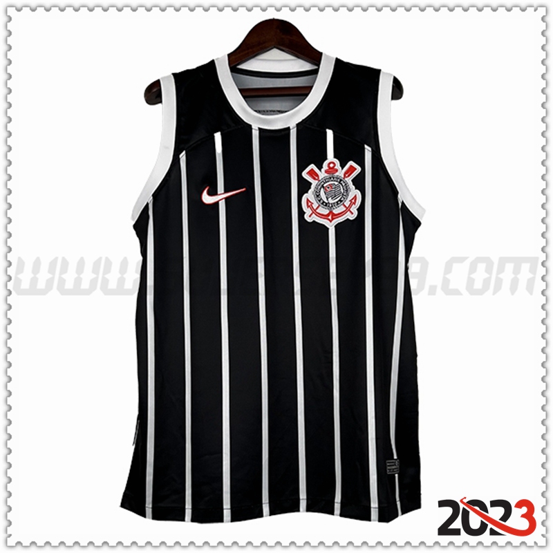 Chalecos De Futbol Corinthians Negro/Blanco 2023 2024