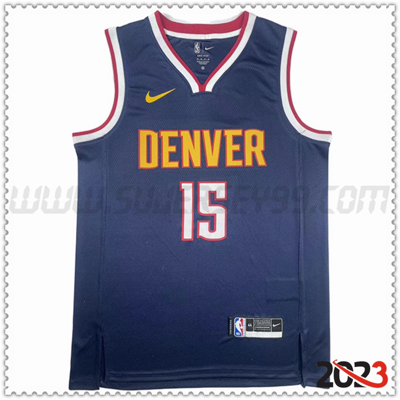 Camisetas Denver Nuggets (JOKIC #15) 2023/24 Azul marino