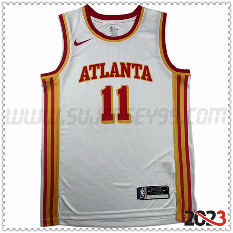 Camisetas Atlanta Hawks (YOUNG #11) 2023/24 Blanco