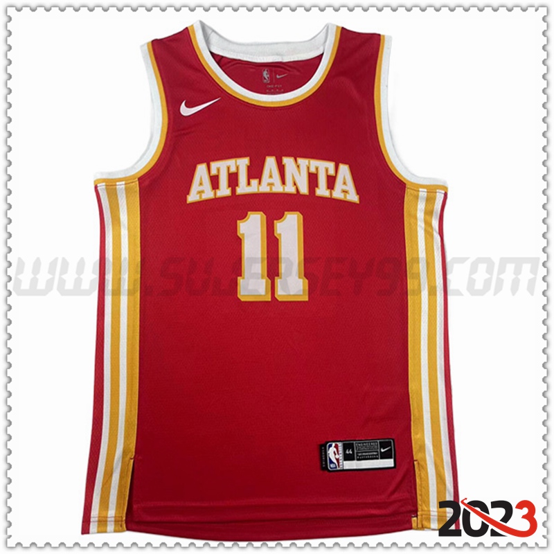 Camisetas Atlanta Hawks (YOUNG #11) 2023/24 Rojo