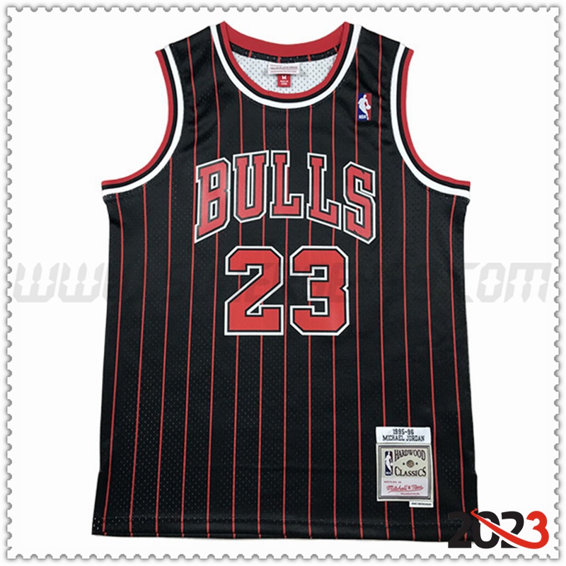 Camisetas Chicago Bulls (JORDAN #23) 2023/24 Negro/Rojo