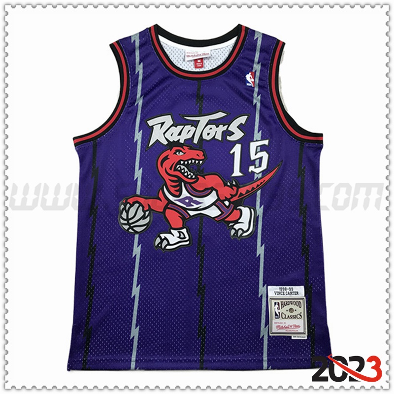 Camisetas Toronto Raptors (CARTER #15) 2023/24 Violeta