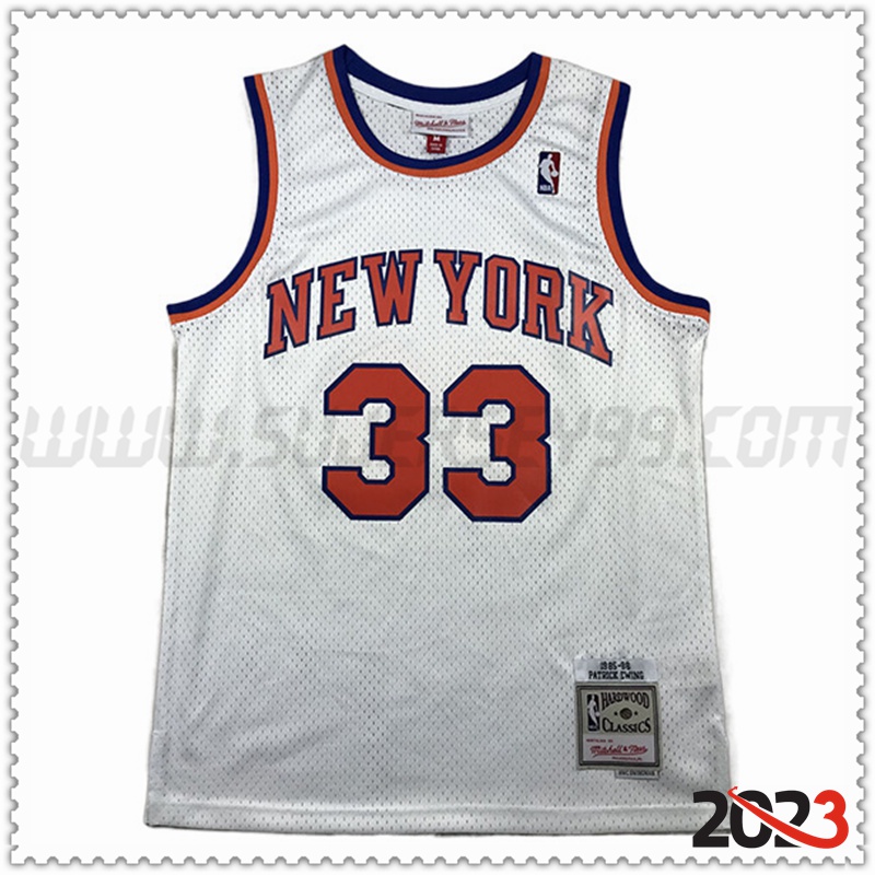 Camisetas New York Knicks (EWING #33) 2023/24 Blanco