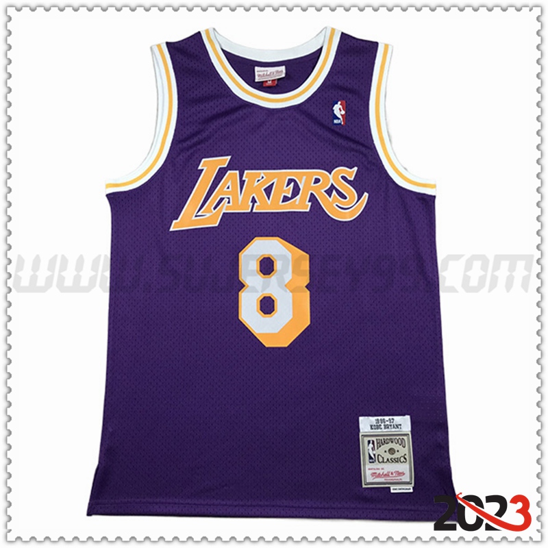 Camisetas Los Angeles Lakers (BRYANT #8) 2023/24 Violeta