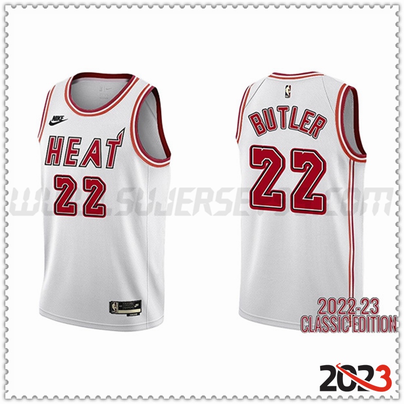 Camisetas Miami Heat (BUTLER #22) 2023/24 Blanco -02