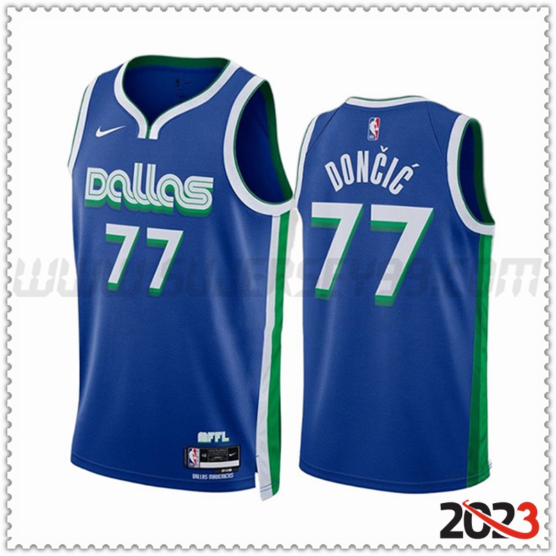 Camisetas Dallas Mavericks (DONCIC #77) 2023/24 Azul
