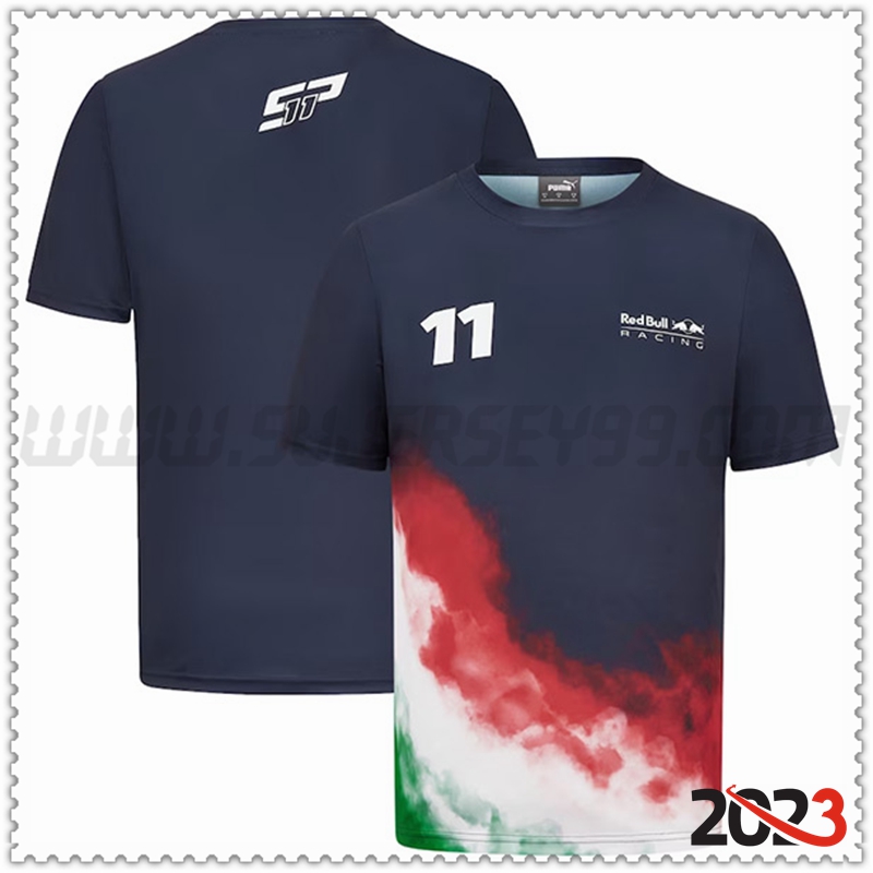 Camiseta de manga corta F1 RedBull Racing Team Azul marino 2023 -02