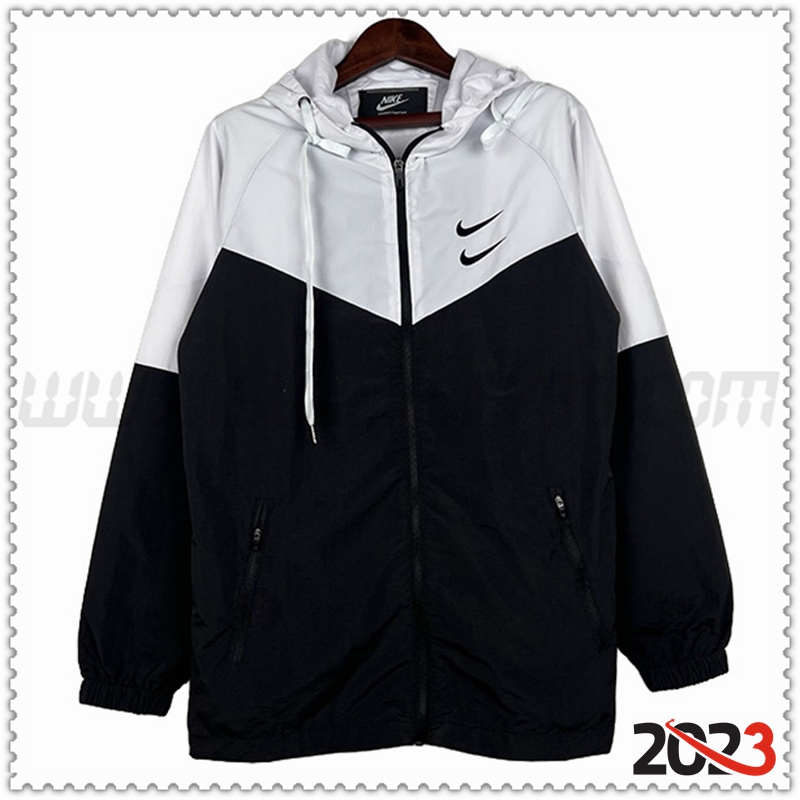 Rompevientos Nike Blanco/Negro 2023 2024