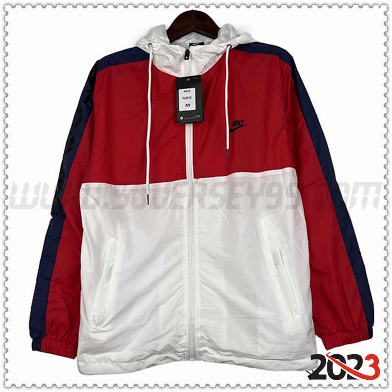 Rompevientos Nike Rojo/Blanco 2023 2024