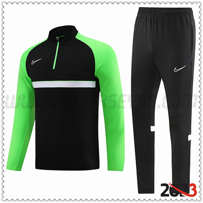 Chandal Futbol Nike Negro/Verde 2023 2024