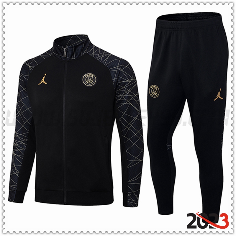 Chaqueta Chandal Futbol Jordan PSG Negro 2023 2024