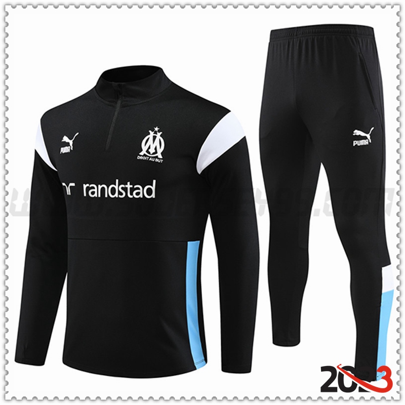 Chandal Futbol Marsella Negro 2023 2024