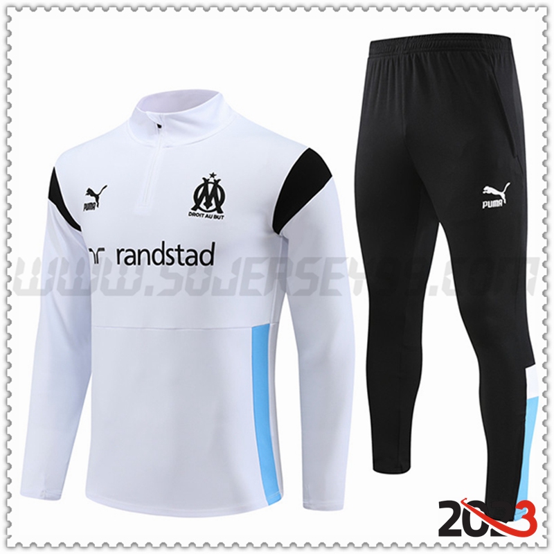 Chandal Futbol Marsella Blanco 2023 2024