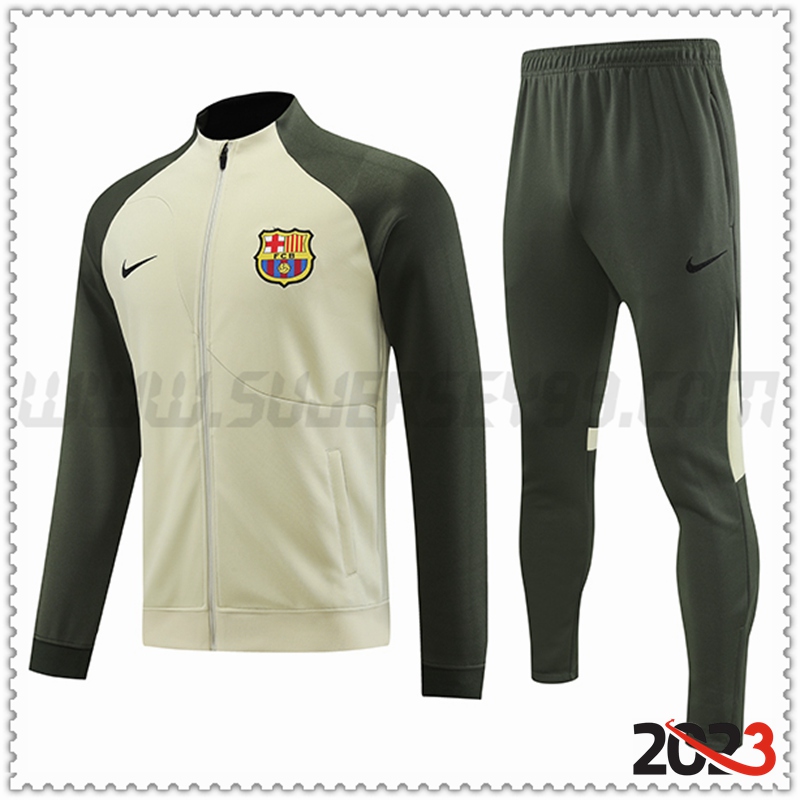 Chaqueta Chandal Futbol FC Barcelona Marrón/Verde 2023 2024