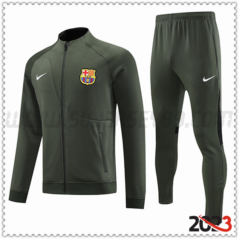 Chaqueta Chandal Futbol FC Barcelona Verde 2023 2024