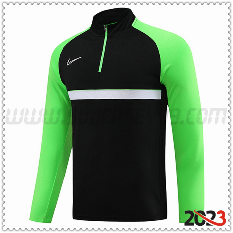 Sudadera Entrenamiento Nike Negro/Verde 2023 2024