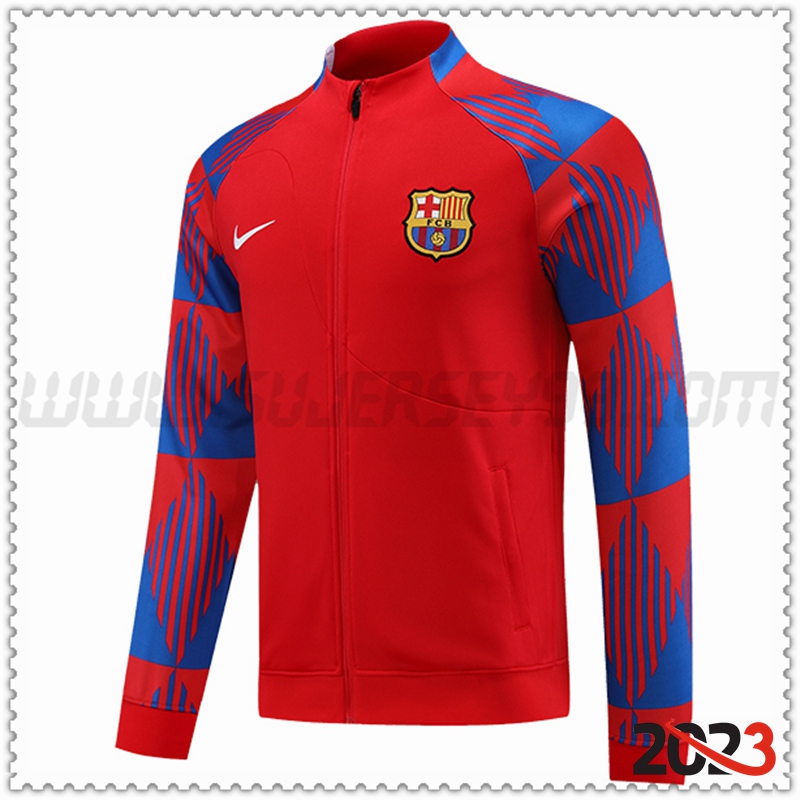 Chaquetas Futbol FC Barcelona Rojo 2023 2024