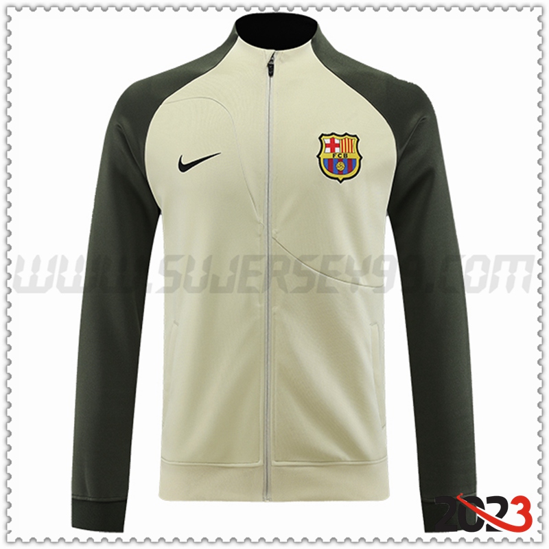 Chaquetas Futbol FC Barcelona Marrón/Verde 2023 2024