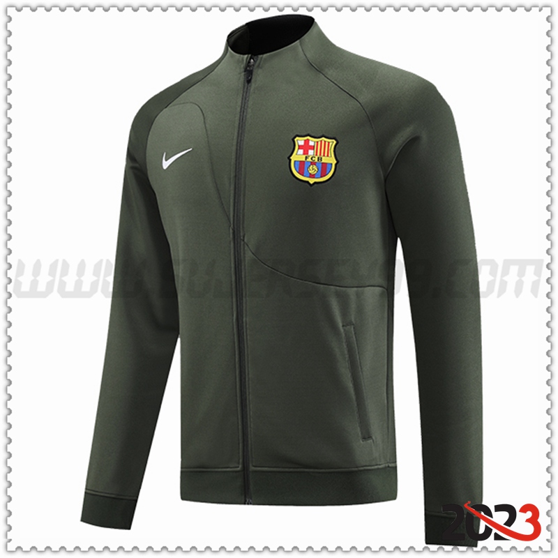 Chaquetas Futbol FC Barcelona Verde 2023 2024