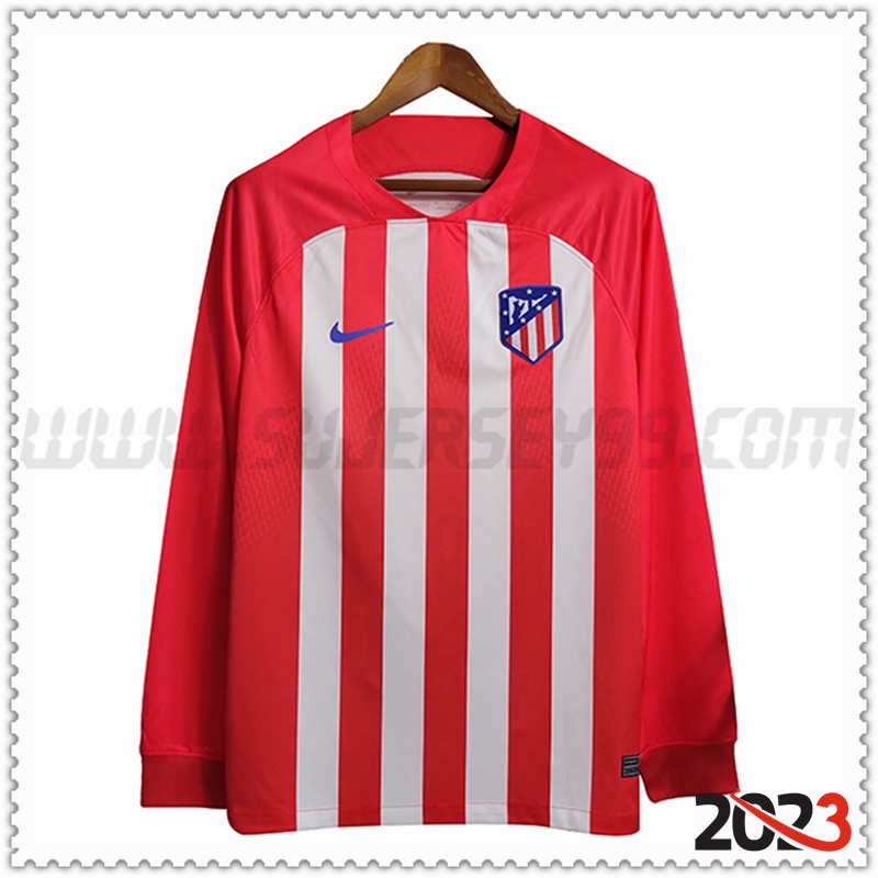 Primera Camiseta Futbol Atletico Madrid Manga larga 2023 2024