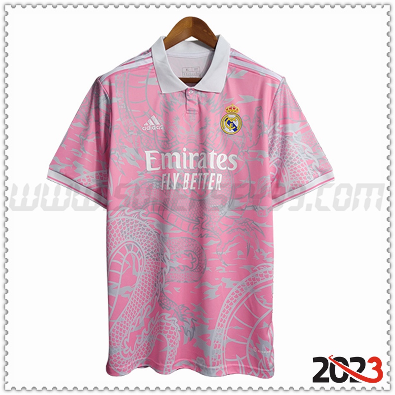 Camiseta Futbol Real Madrid Rosa 2023 2024