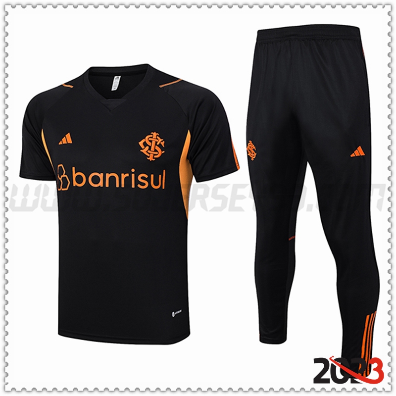 Camiseta Entrenamiento + Pantalones Brasil Negro 2023 2024