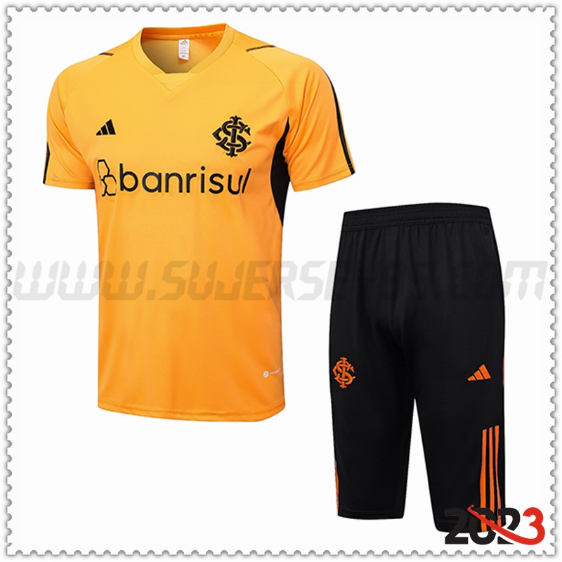 Camiseta Entrenamiento + Cortos Brasil Naranja 2023 2024