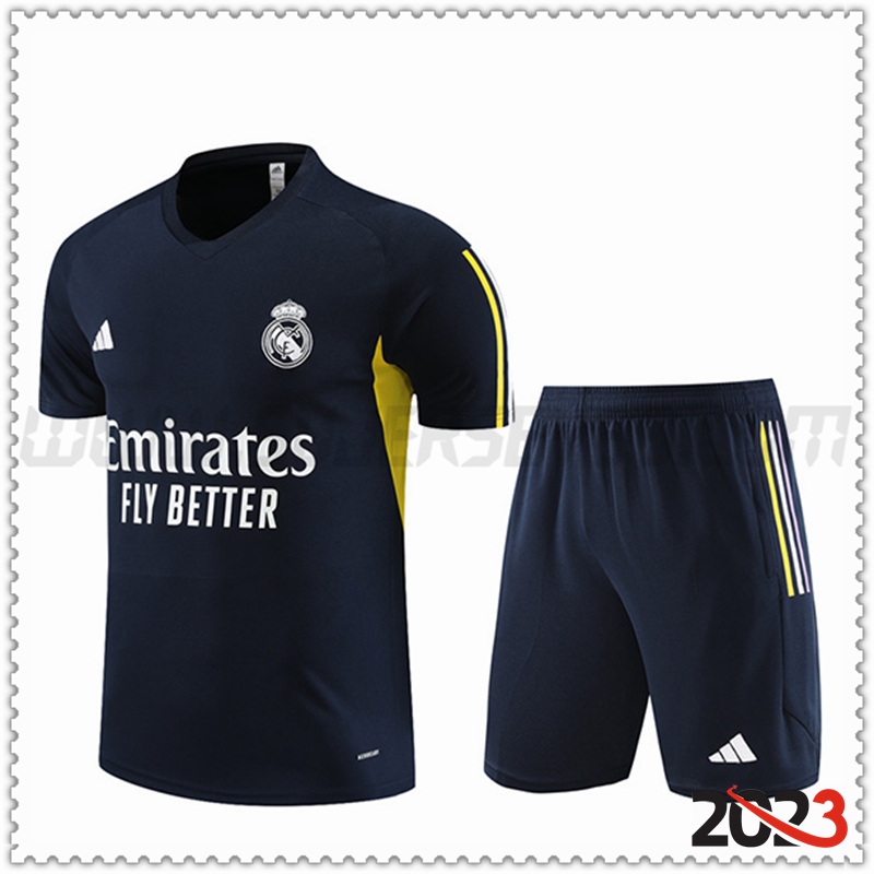 Camiseta Entrenamiento + Cortos Real Madrid Azul marino 2023 2024