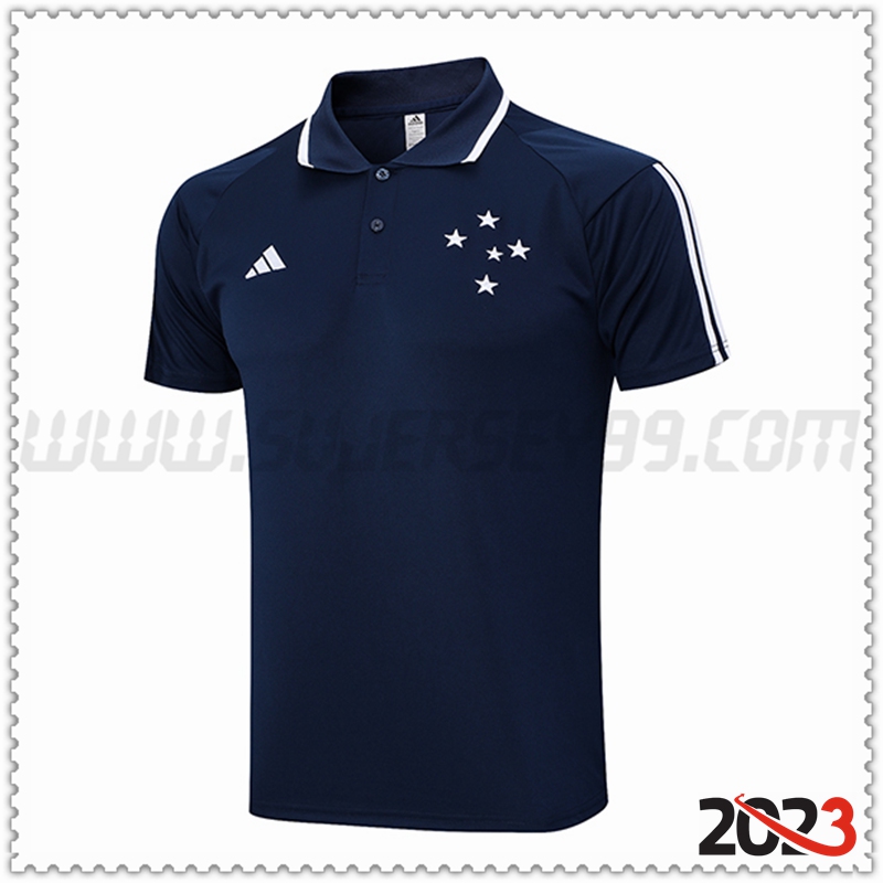Camiseta Polo Cruzeiro Azul marino 2023 2024