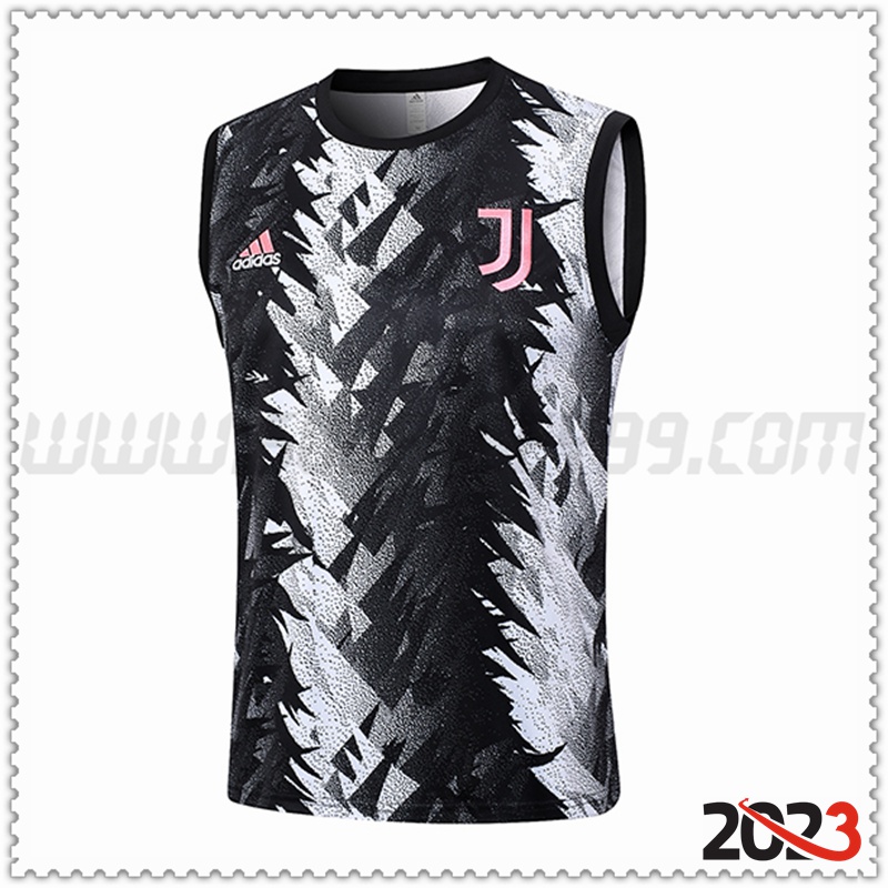 Chalecos De Futbol Juventus Negro/Blanco 2023 2024 -02