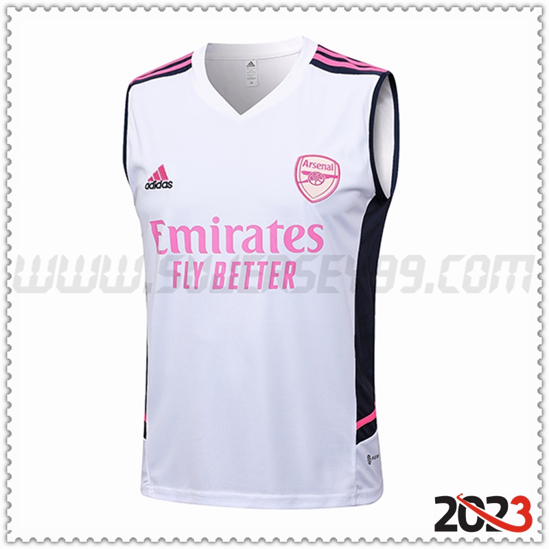 Chalecos De Futbol Arsenal Blanco 2023 2024 -02