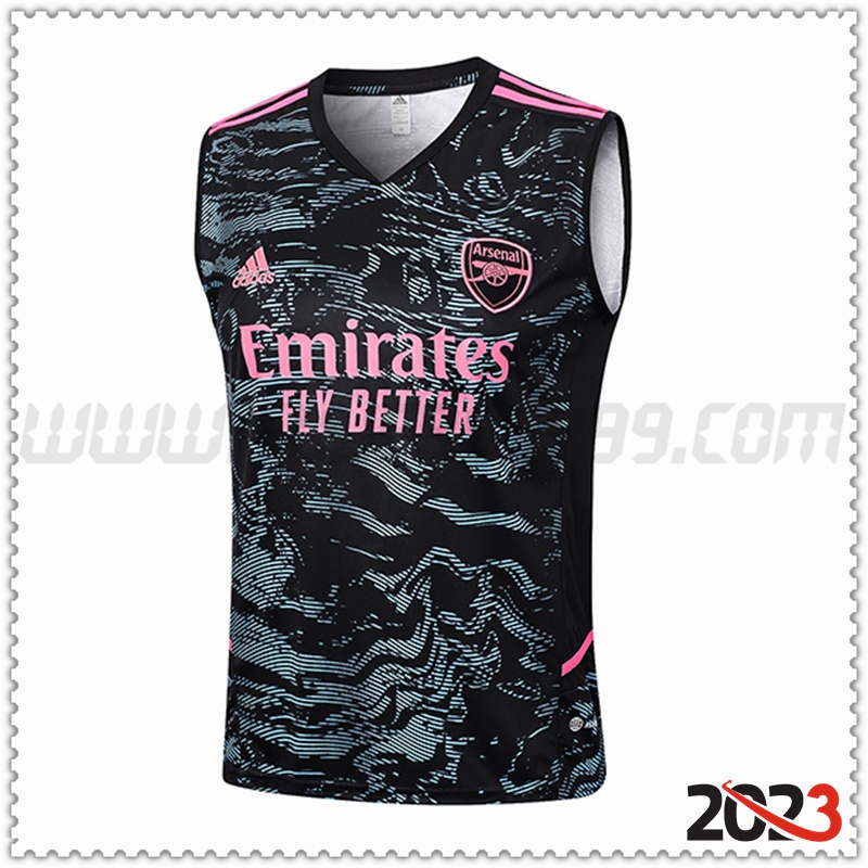 Chalecos De Futbol Arsenal Negro 2023 2024 -02