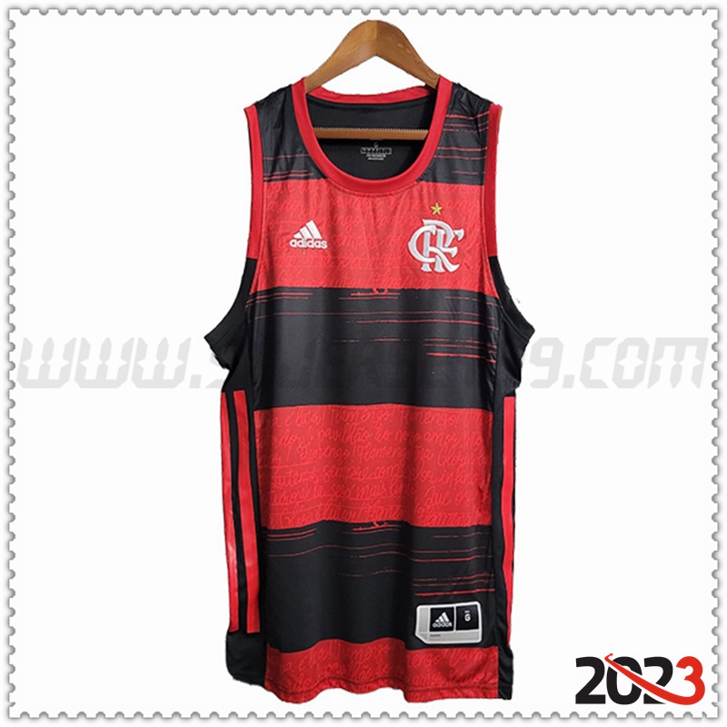 Chalecos De Futbol Flamengo Rojo/Negro 2023 2024