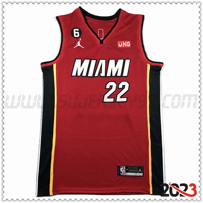 Camisetas Miami Heat (BUTLER #22) 2023/24 Rojo -02