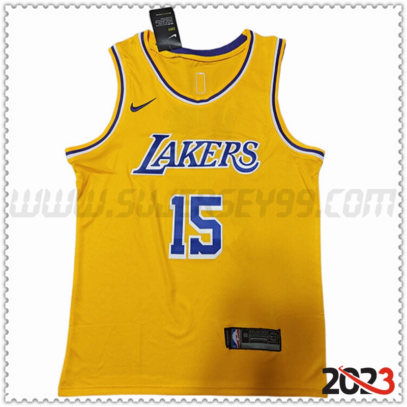 Camisetas Los Angeles Lakers (REAVES#15) 2023/24 Amarillo