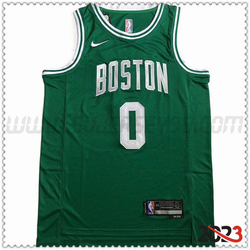 Camisetas Boston Celtics (TATUM #0) 2023/24 Verde