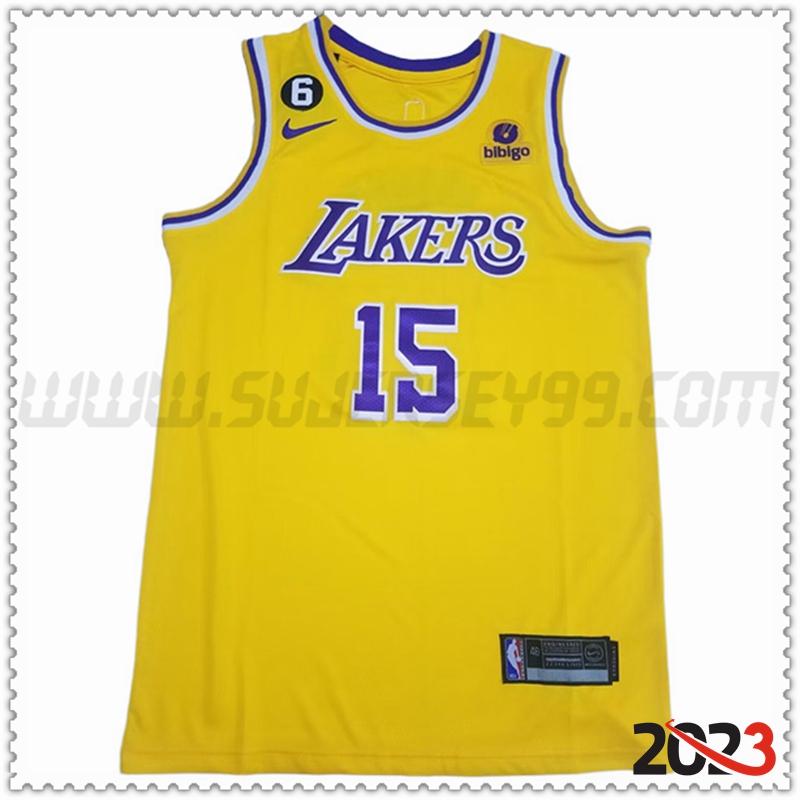 Camisetas Los Angeles Lakers (REAVES #15) 2023/24 Amarillo