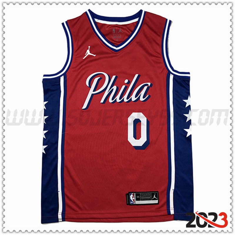 Camisetas Philadelphia 76ers (MAXEY #0) 2023/24 Rojo