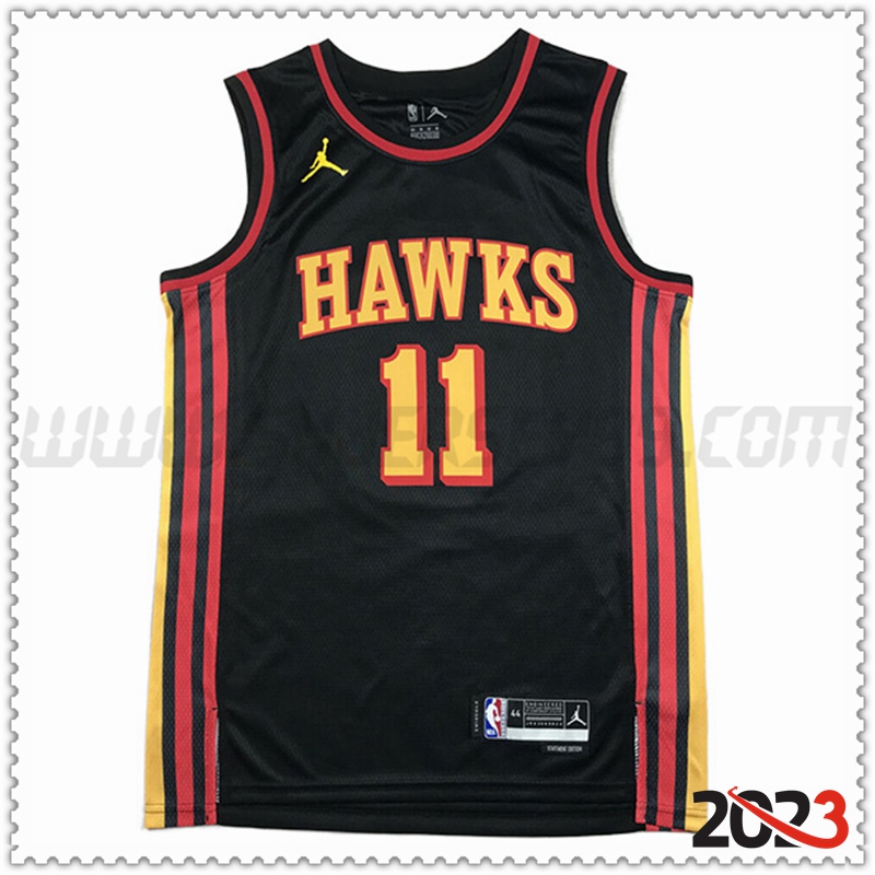 Camisetas Atlanta Hawks (YOUNG #11) 2023/24 Negro