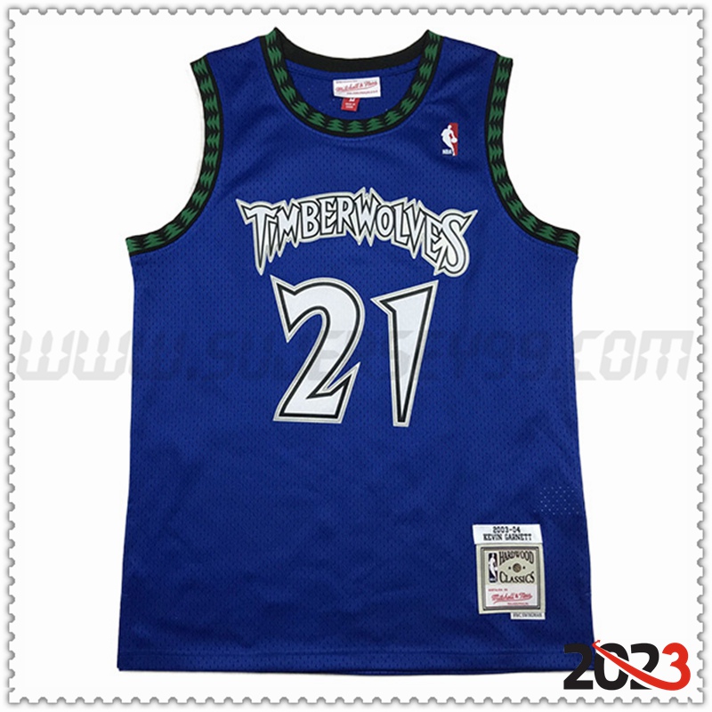 Camisetas Minnesota Timberwolves (GARNETT #21) 2023/24 Azul