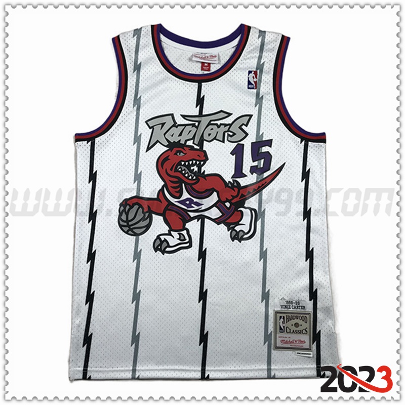 Camisetas Toronto Raptors (CARTER #15) 2023/24 Blanco