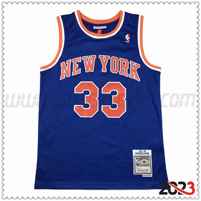 Camisetas New York Knicks (EWING #33) 2023/24 Azul