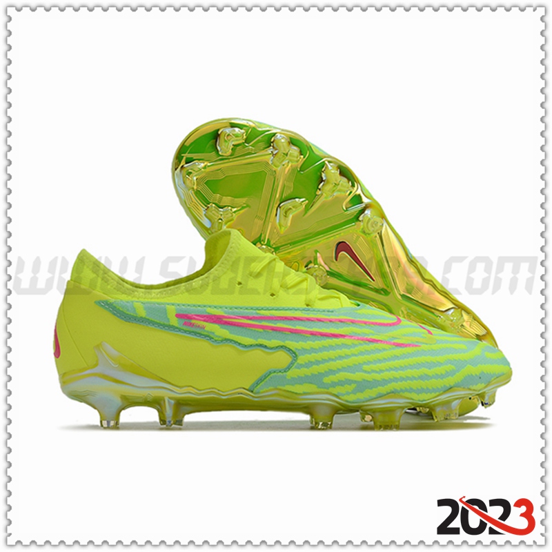 Nike Botas De Fútbol Phantom GX Academy FG Verde/Amarillo