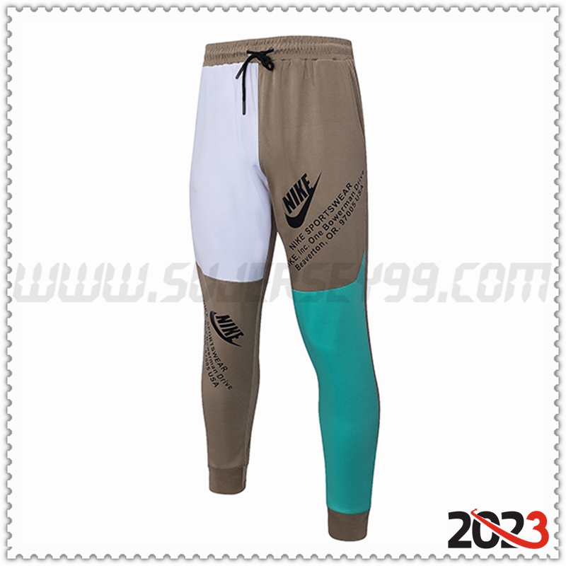 Pantalon Entrenamiento Nike Blanco/Verde/Marrón 2023 2024