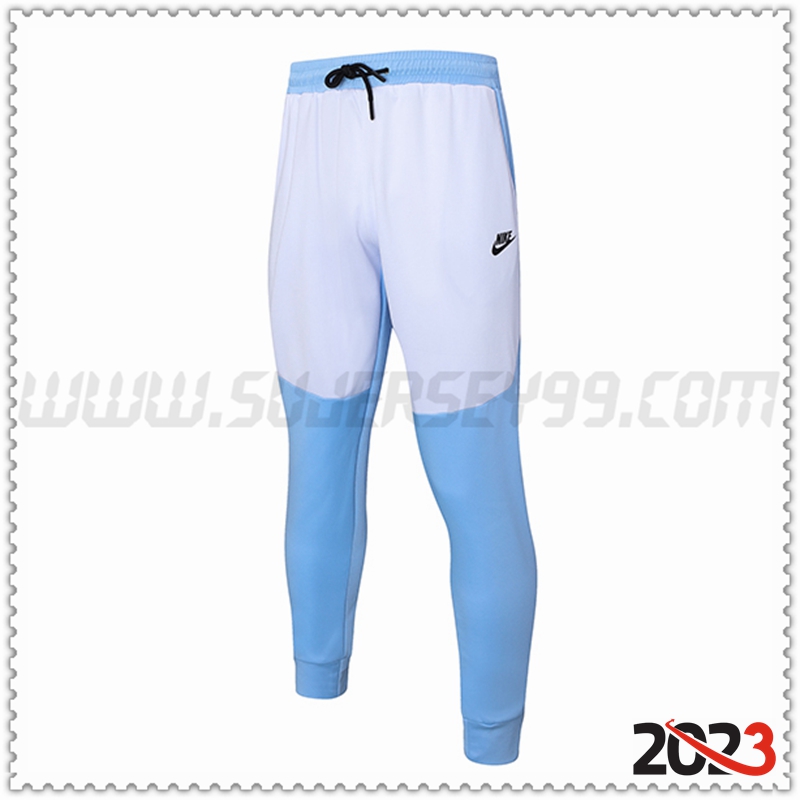 Pantalon Entrenamiento Nike Blanco/Azul 2023 2024