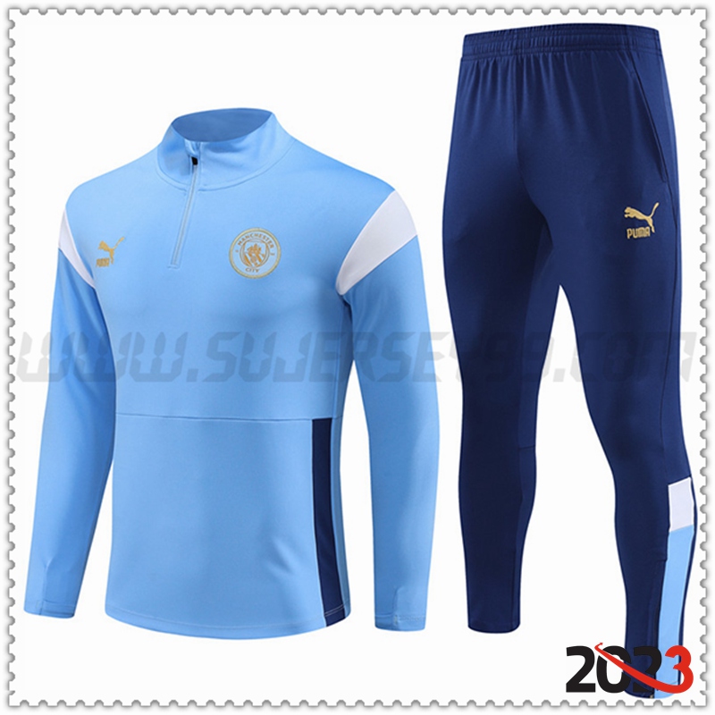 Chandal Futbol Manchester City Azul Claro 2023 2024