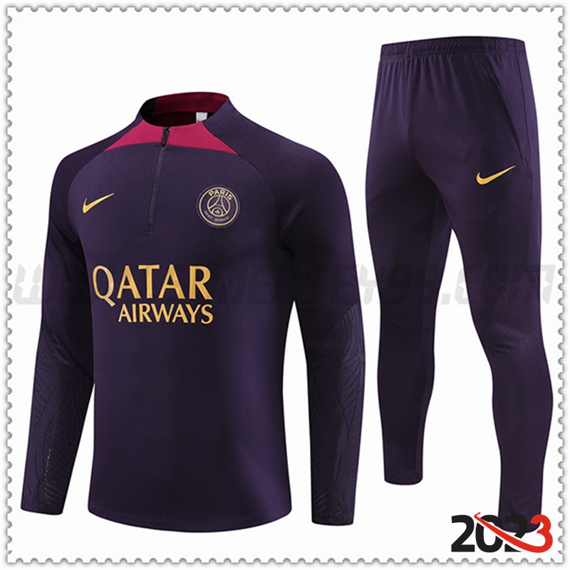 Chandal Futbol PSG Violeta 2023 2024 -03