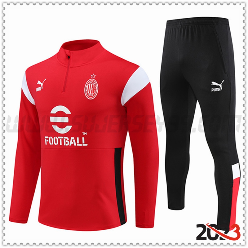 Chandal Futbol AC Milan Rojo 2023 2024
