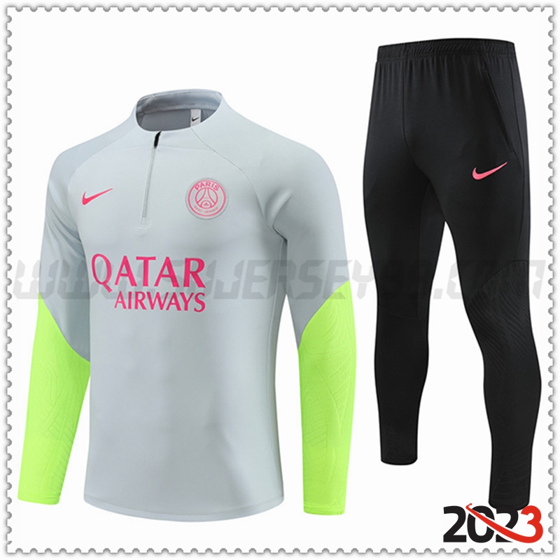 Chandal Futbol PSG Gris Claro 2023 2024